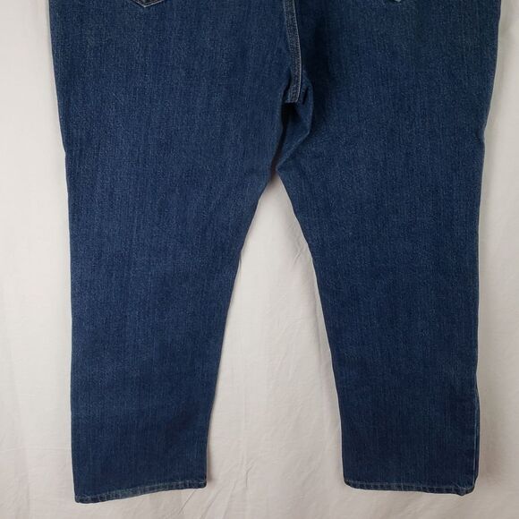 Land's End Women's 12 High Rise Straight Blue Jeans - Picture 7 of 11